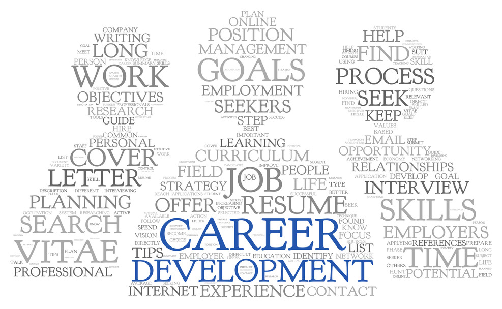 Career development in word tag cloud